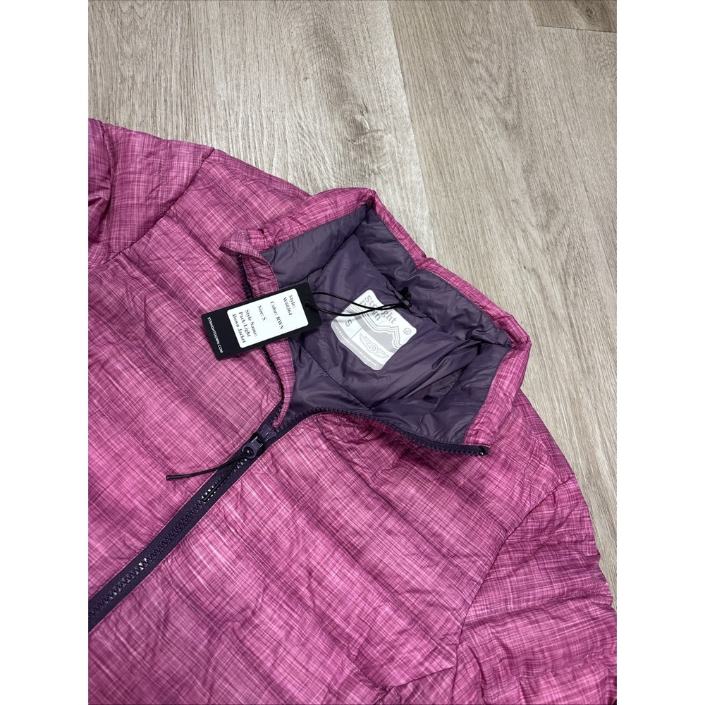 Straight Down Woman's Pack-light Down Jacket Size S Pink